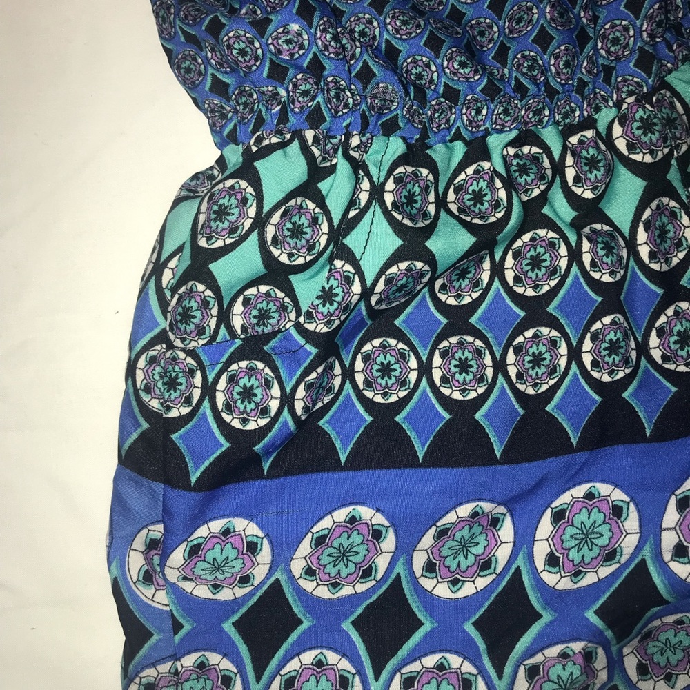 Blue patterned romper - Picture 2 of 6